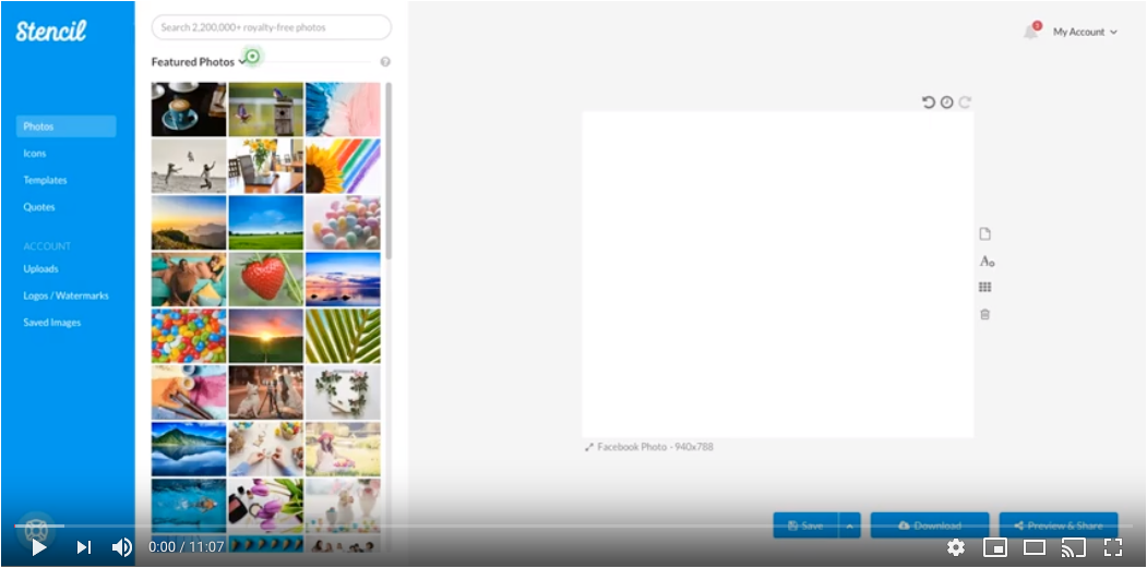 Using Stencil To Easily Create Social Media Images YouTube